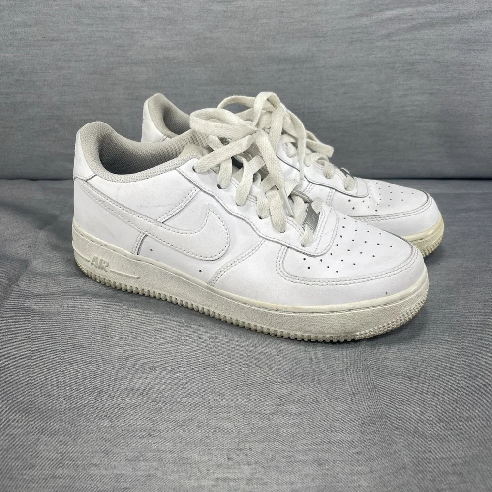 Nike Boys Air Force 1 Low 314192-117 White Casual Shoes Sneakers Size 6Y